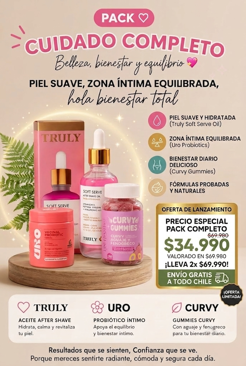 Pack Glow & Bienestar Femenino 3 en 1